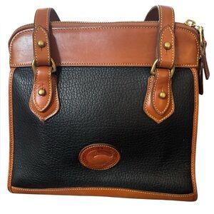 Dooney & Bourke Vintage Black and Brown Leather Bag